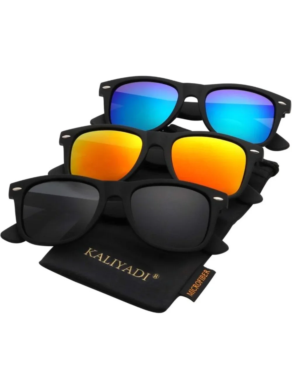 Stylish Polarized Sunglasses for Men & Women - Matte Finish, UV Protection, 3